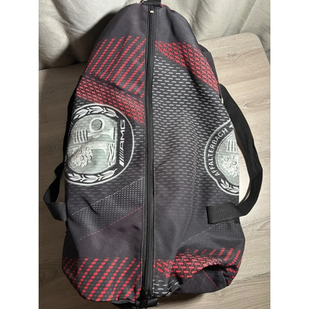 AMG Affalterbach Duffel Bag Black Red Graphic Travel Gym Bag Carry On